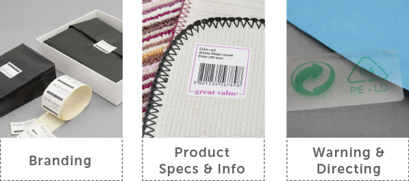 Self-adhesive labels use