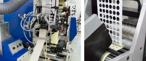 Die cut forms for flexo machines