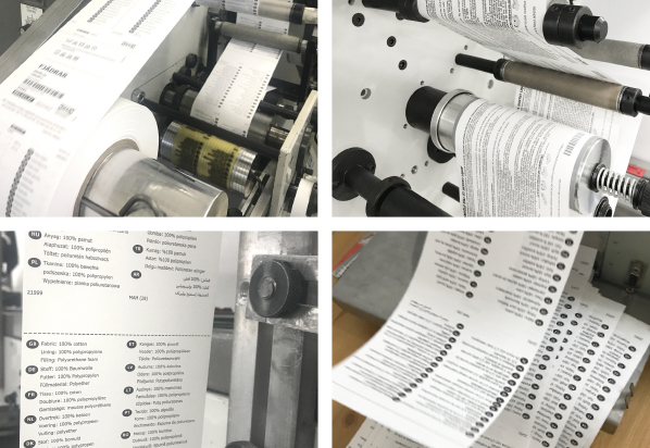 Ikea-like Labels on taffeta