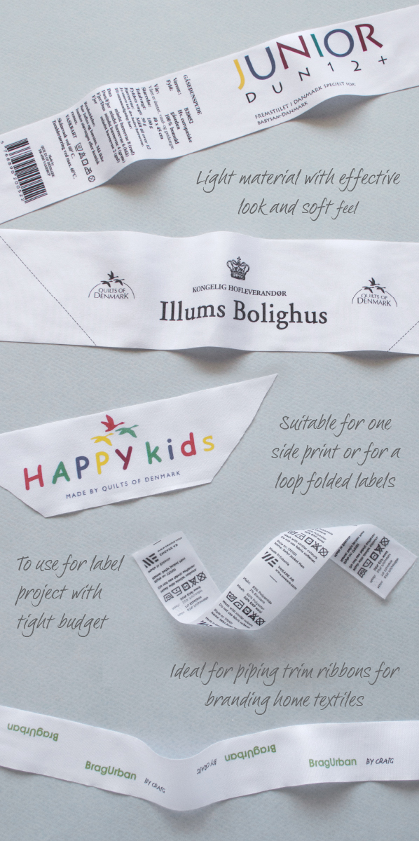 Polyester printed labels, use and features