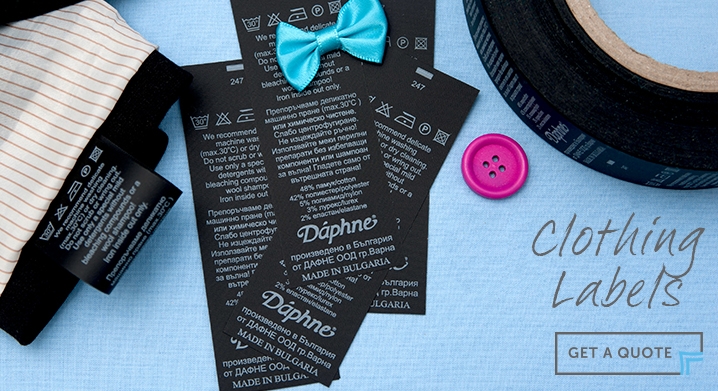 Printed Taffeta Clothing Labels