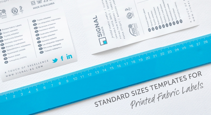 Standard Labels Sizes Templates