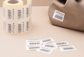Paper stickers with barcodes