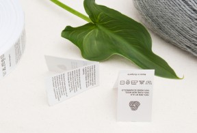 Printed care label