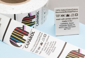 Brand labels on rolls