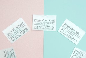 Printed size labels
