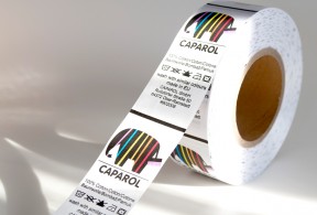 Care and logo label combo