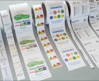 Fabric Labels printed on Taffeta