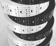 Printed Sizing Labels on Satin